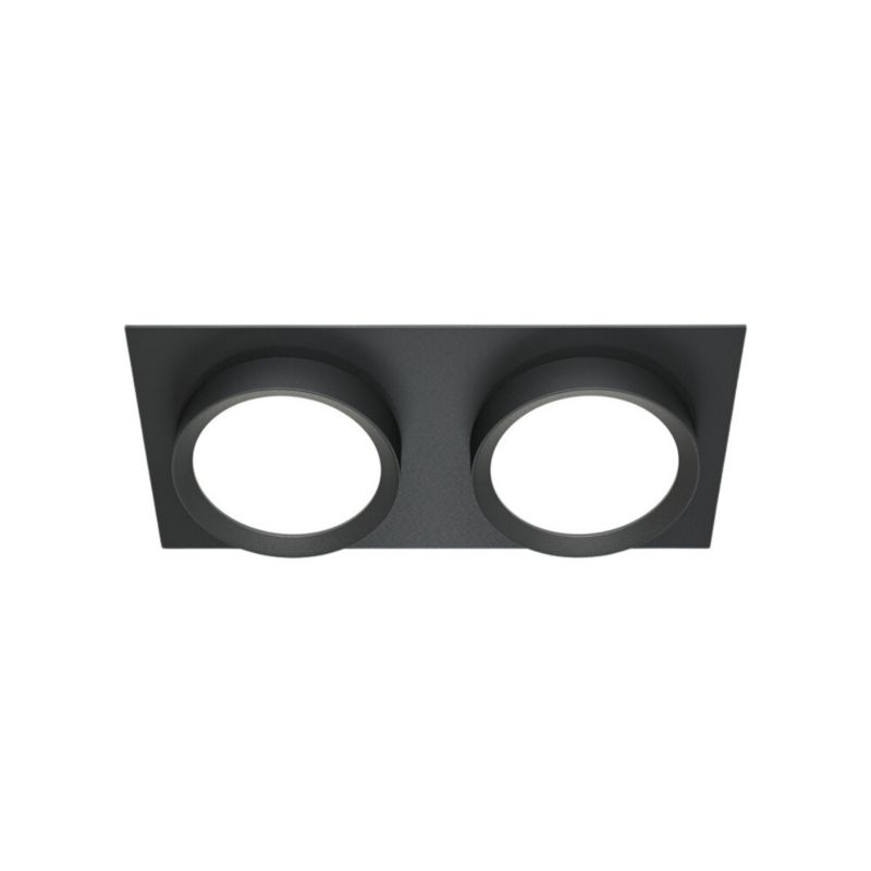 Oprawa sufitowa wpuszczana Maytoni Hoop czarna 2 x GX53 x 15W IP20 wym: 4,5 x 22 x 11 cm prostokątna - 1 szt.