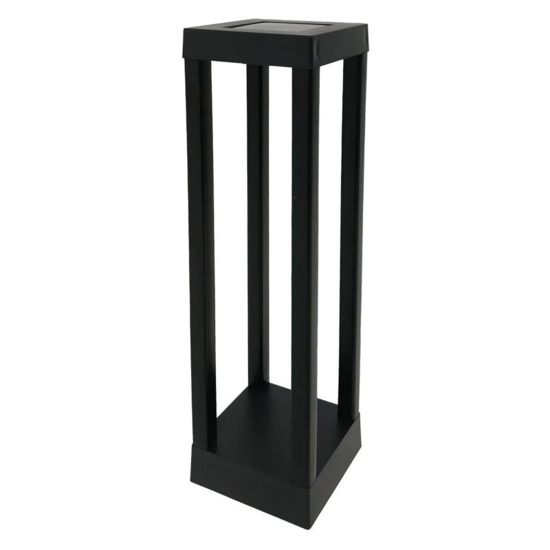 Lampa ogrodowa stojąca solarna Polux Palermo czarna LED 6500K z czujnikiem IP44 wym: 46 x 10 x 10 cm - 1 szt.