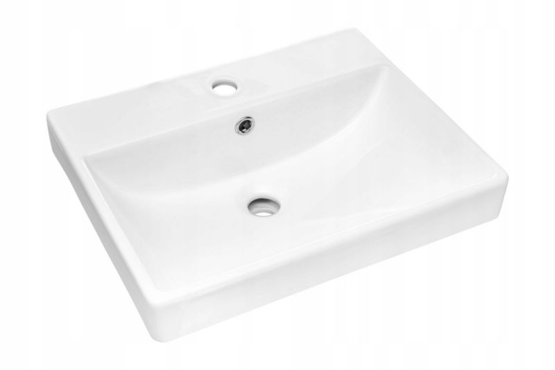 Umywalka meblowa Furnidea 50 cm wpuszczana biały połysk prostokątna RITA 1 szt.