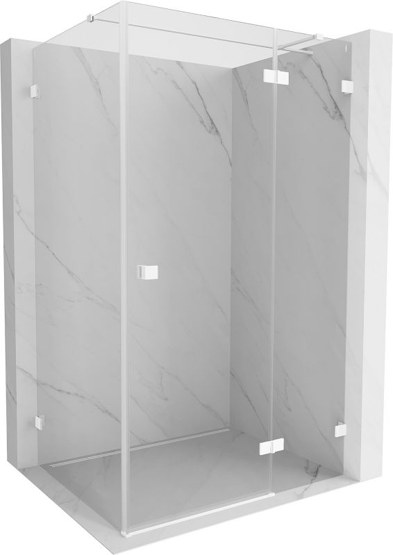 Kabina prysznicowa prostokątna Mexen Lunar T biała 125x110 cm 834T-125-110-20-00-P 1 szt.