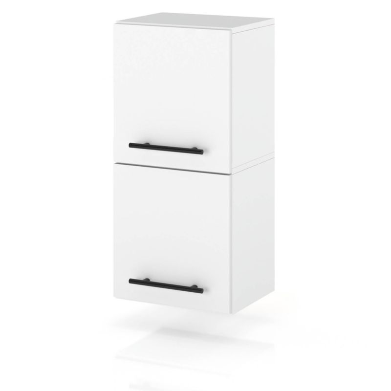 Szafka Kuchenna Hurtownia-Mebli Wisząca Klapowa W30K sPremium 30cm Biały Mat Biały Mat 30x32x72 cm 1szt.