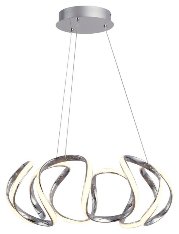 Lampa wisząca Rabalux Palmira chromowana do salonu nowoczesna wbudowany LED 38W 1 szt.