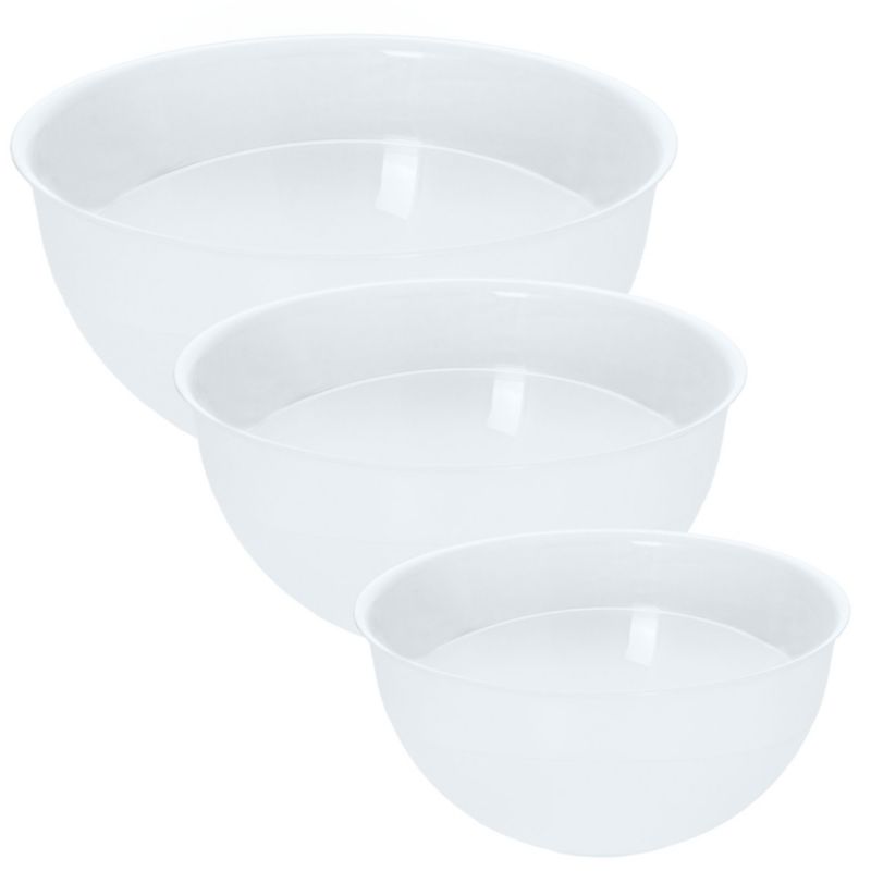 Miska Plastikowa EDANTI Okrągła Kuchenna Zestaw Przezroczysty 3 szt.