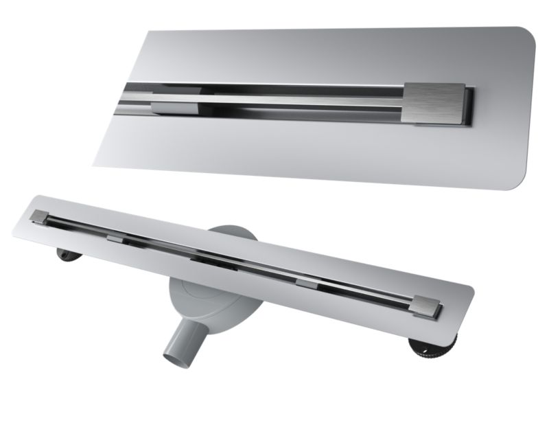 Odpływ Liniowy Pod Płytkę 70cm Granitan Luno Inox Stal 2w1 Prysznic Brodzik Syfon 1szt.