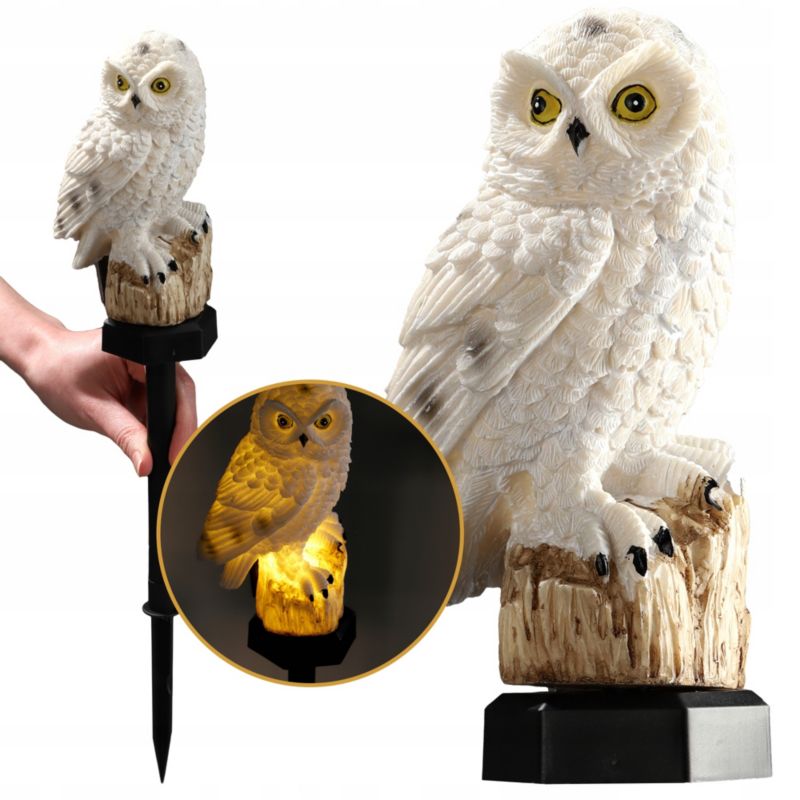 Lampa Solarna KADAX Led Ogrodowa Wbijana Lampka Sowa 1 szt.