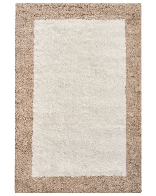 Dywanik łazienkowy Kabri Brązowy/ beżowy 60 x 90 cm Bawełna 1 szt.