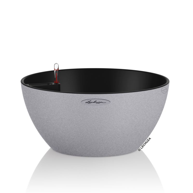 Doniczka Lechuza Do Domu Ogrodu CUBETO Stone 30 Szary Kamień 1 szt