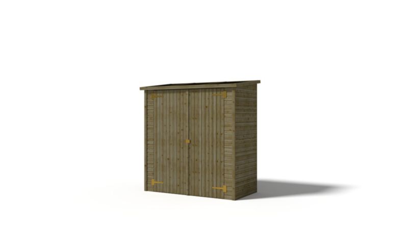 Szafa ogrodowa narzędziowa ALTANKA 1,66x0,82 m H.1,86 - drewniana, z podłogą i tylną ścianą, 1szt.