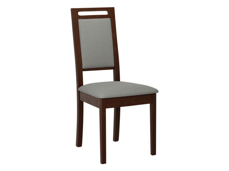 Krzesło MIRJAN 24 tapicerowane Roma XV orzech/szara plecionka 1 szt.
