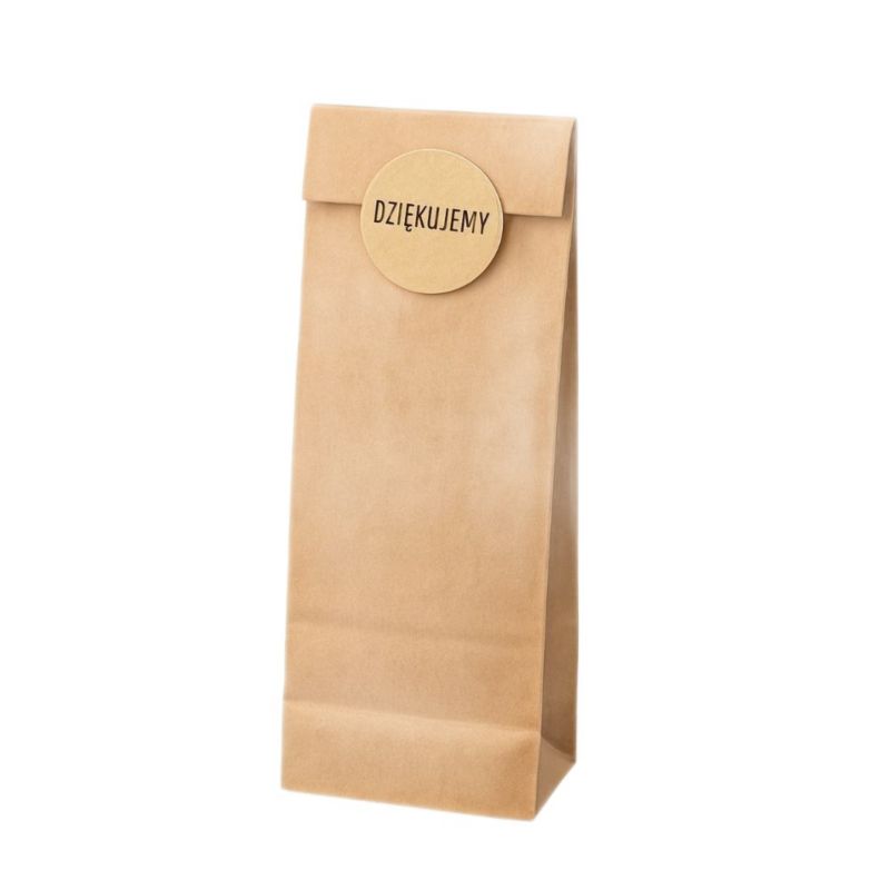 Pakiet Torba Neopak KLOCKOWA 80x65x190 / BRĄZOWA 100 szt.