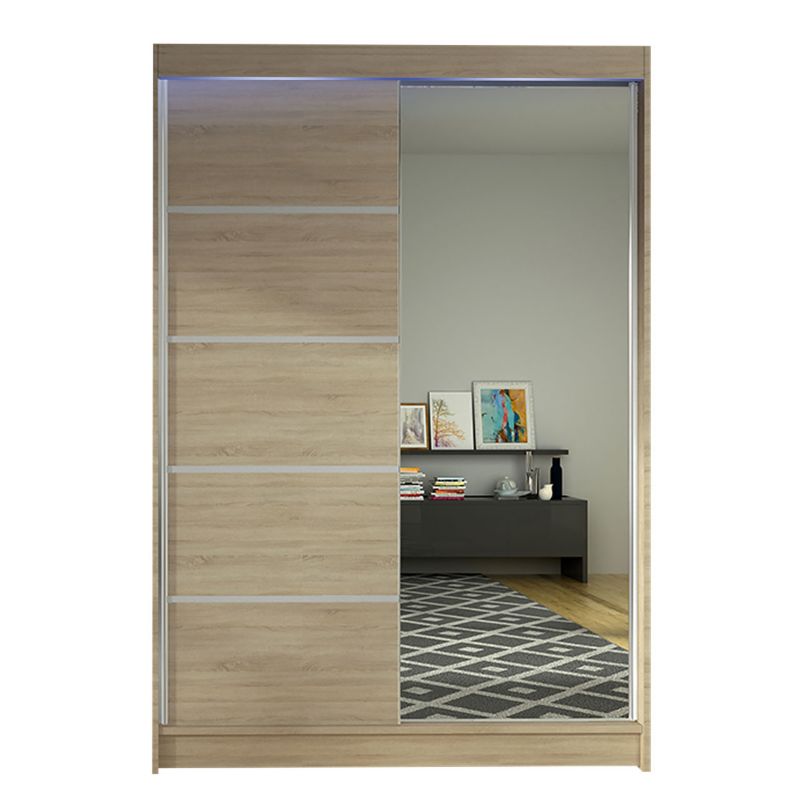 Szafa MIRJAN 24 z drzwiami przesuwnymi Lino III z oświetleniem RGB dąb sonoma 1 szt.