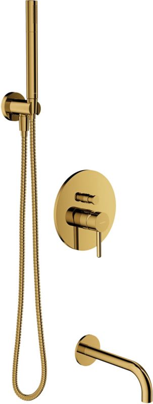 Zestaw podtynkowy wannowy Omnires Preston złoty