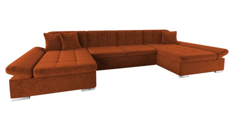 Narożnik z funkcją spania MIRJAN 24 Alia pomarańczowy szenilowy 1 szt.