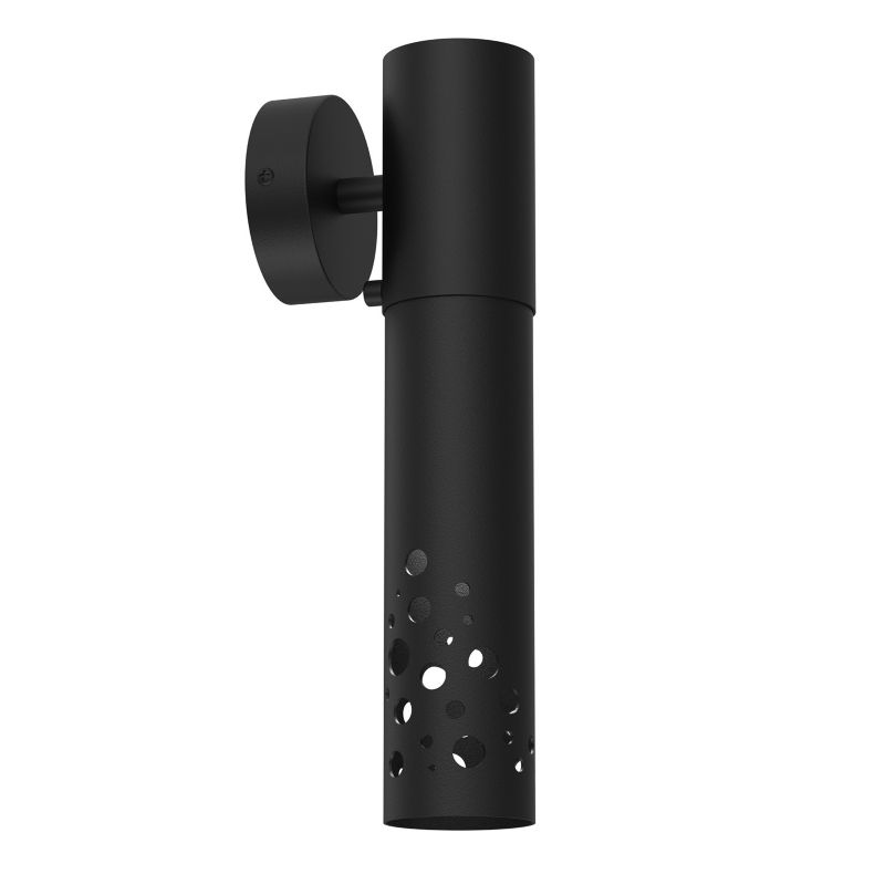 Kinkiet ścienny Luminex Tibia Buble czarny mat 1 x GU10 x 8W IP20 wym: 30 x 8 x 10,5 cm - 1 szt.