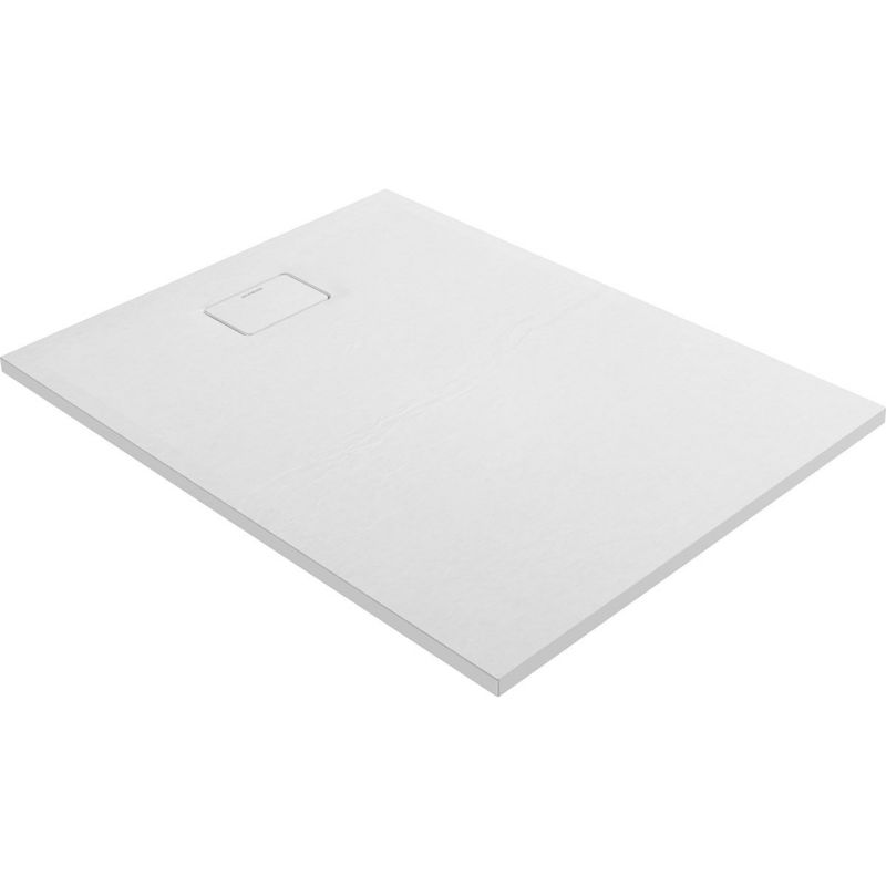 Brodzik prostokątny Oltens Bergytan 120x90 cm RockSurface biały mat antipoślizgowy 1 szt.