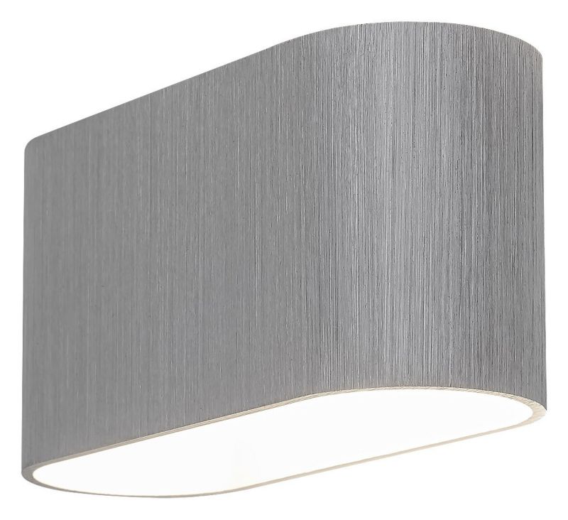 Kinkiet ścienny Rabalux Kaunas szczotkowane aluminium styl nowoczesny 1 x G9 x 10W IP20 wym: 8 x 16 x 8 cm - 1 szt.