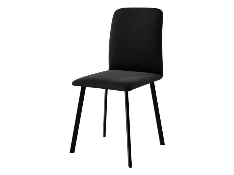 Krzesło MIRJAN 24 tapicerowane Luke czarny aksamit 1 szt.