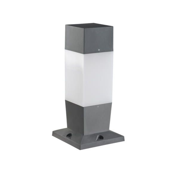 Lampa ogrodowa stojąca Kanlux Invo grafitowo-biała biały klosz 1 x E27 x 20W IP54 wym: 47 x 22 x 22 cm - 1 szt.