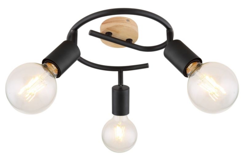 Lampa sufitowa wisząca Rabalux Pablo 9788 czarna industrialna 3xE27 x 1 szt.