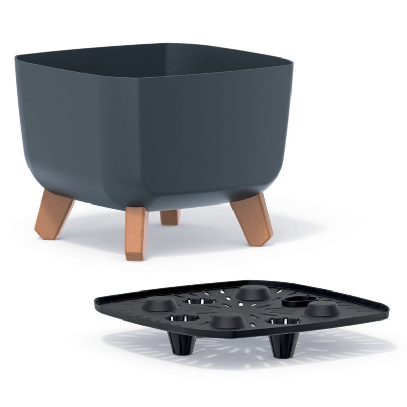 Donica EDANTI Na Cmentarz Na Nóżkach Na Wszystkich Świętych Antracytowa 24 cm 1 szt.