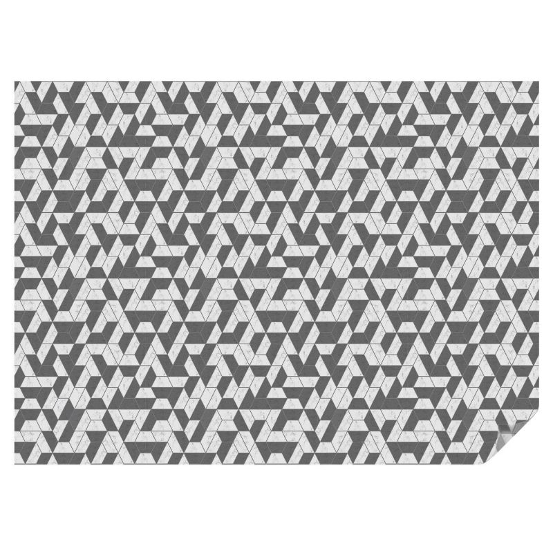 Folia Dekoracyjna na Szybę Tulup 200x146 cm Witraż Samoprzylepny Geometryczne iluzje 1 rol.