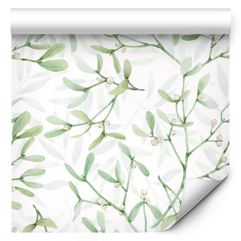 Tapeta flizelinowa Artgeist 110g/m2 Liście biała 50x1000 (10 części) 10045ja rolka 1 szt