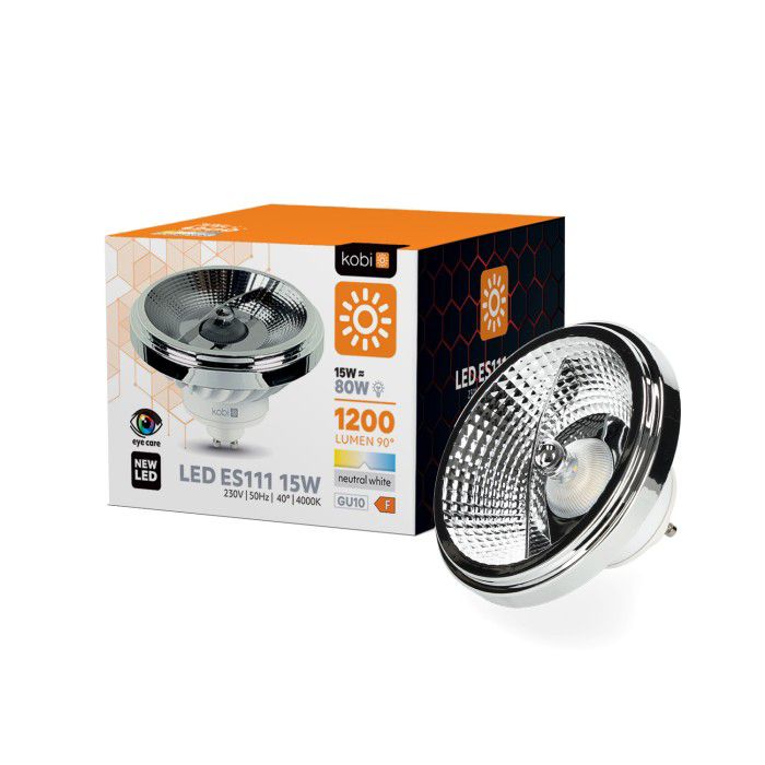 Żarówka LED GU10 ES111 15W Kobi barwa neutralna 4000k 3szt.