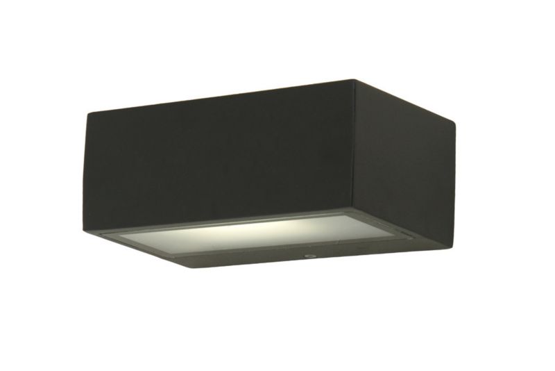 Kinkiet ścienny zewnętrzny Lutec Gemini ciemny szary 1 x E27 x 40W IP44 wym: 7 x 17 x 11,1 cm - 1 szt.