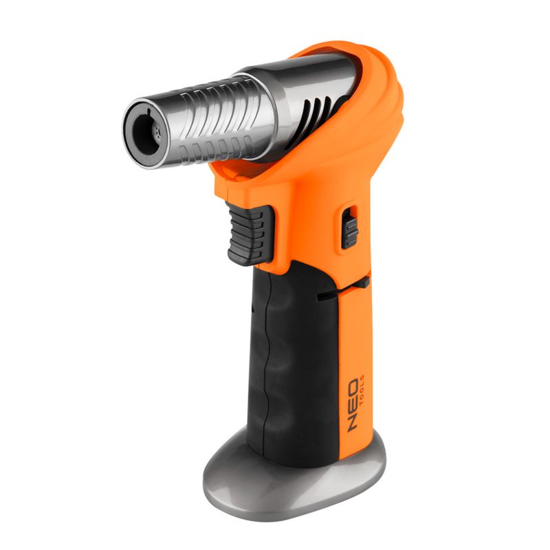 Mikropalnik gazowy NEO TOOLS z zapłonem piezo, 360st., regulacja płomienia, pojemność 10g 1 szt