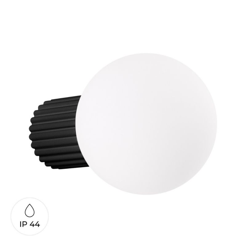 Kinkiet ścienny Sollux Lighting Halo czarno-biały styl nowoczesny 1 x G9 x IP44 wym: 12 x 12 x 17 cm - 1 szt.