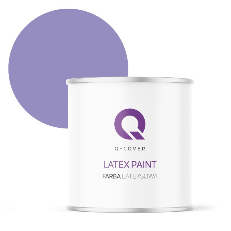 Farba Lateksowa Do Ścian i Sufitów Q-Cover Lawendowy H2629 Głęboki Mat 2L