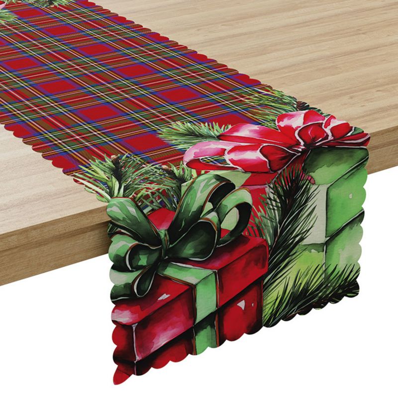 Bieżnik Wodoodporny Prezenty Markizeta Poliester Czerwony 38X140 Cm 1 Szt.