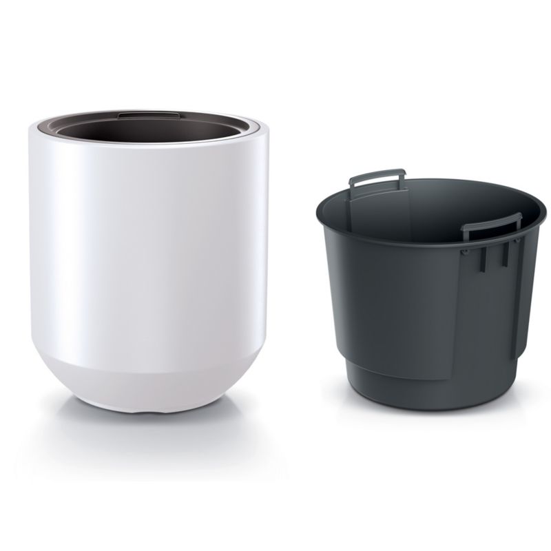 Doniczka EDANTI Ogrodowa 39 cm Okrągła Na Taras Do Domu Biała 1 szt.