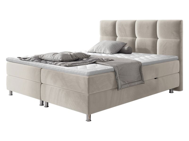 Łóżko kontynentalne MIRJAN 24 Dave 180x200 beżowy 1 szt.