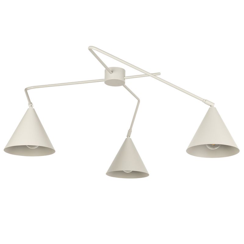 Lampa sufitowa wisząca Sigma Lighting Galaxy 8849 szary beż minimalistyczna 3xE27 x 1 szt.