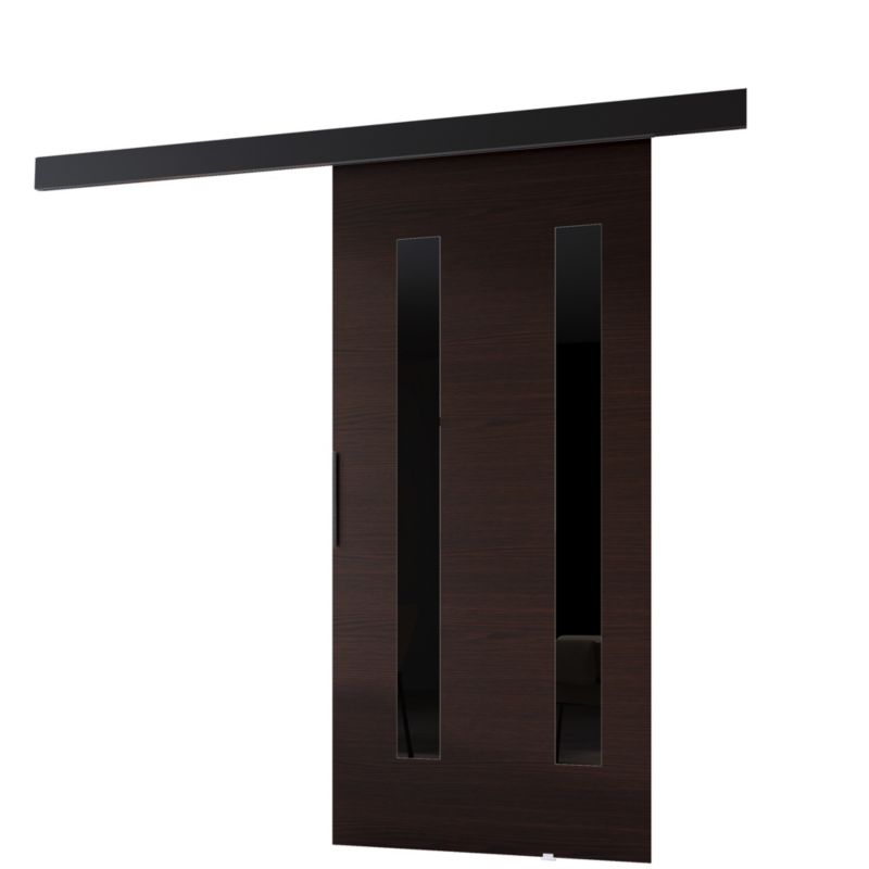 Drzwi przesuwne MINIO go for it PRIM H 76 cm wenge z czarną maskownicą 1 szt.