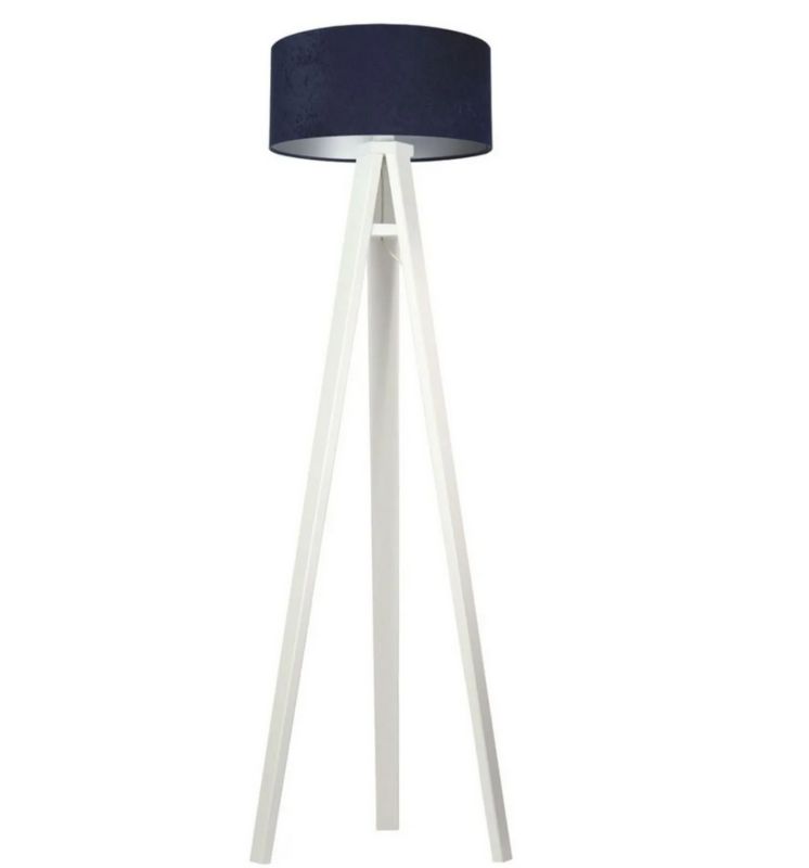 Lampa Bps Koncept stojąca HOME 40 granatowa/srebrna/biała 1 szt