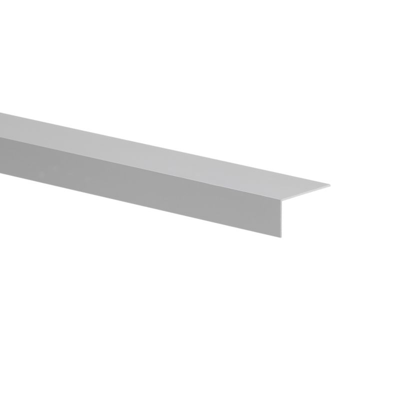 Kątownik aluminiowy gładki 2600 x 30 x 15 x 1 mm szary