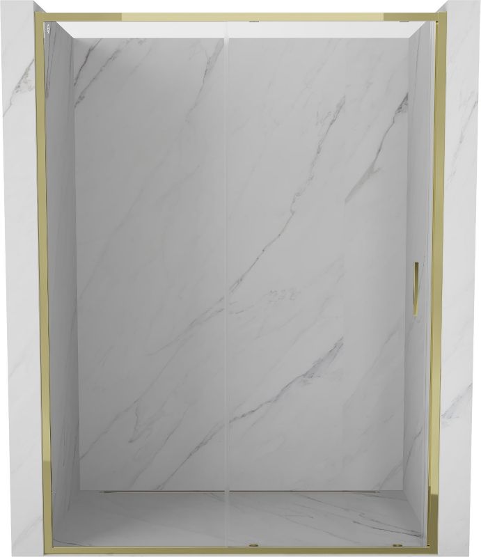 Drzwi prysznicowe rozsuwane Mexen Exo złote 160x200 cm 1 szt.