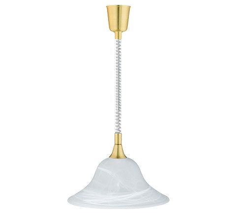 Lampa wisząca Trio Viola złoto-biała wym: 160 x 39 x 39 cm 1xE27 x 1 szt.