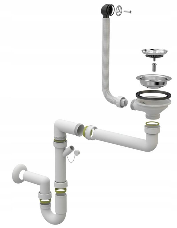 Zlewozmywak Granitowy Jednokomorowy Zlew Podblatowy Granitan Manado 60 Syfon 1 kpt.