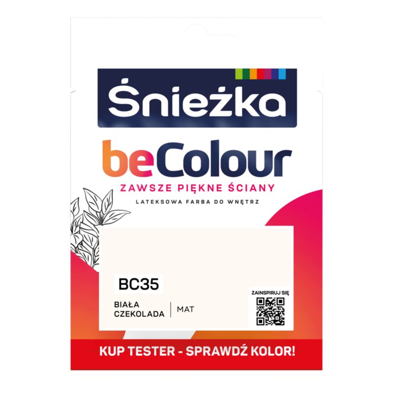 Tester farby Śnieżka Becolour biała czekolada 25 ml
