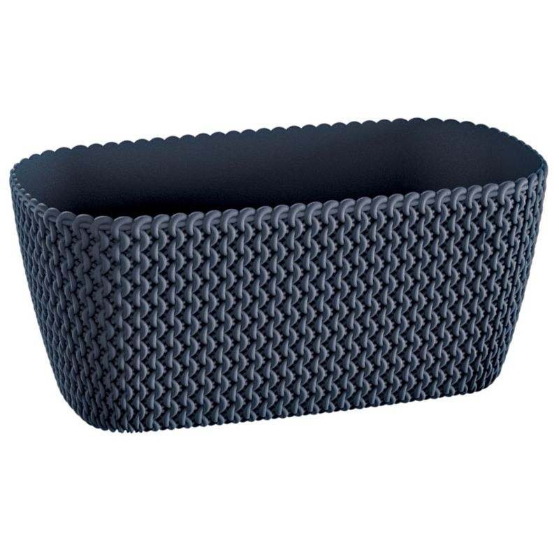 Doniczka Ogrodowa EDANTI Skrzynka 39,7 cm Dekoracyjna Antracytowa 1 szt.