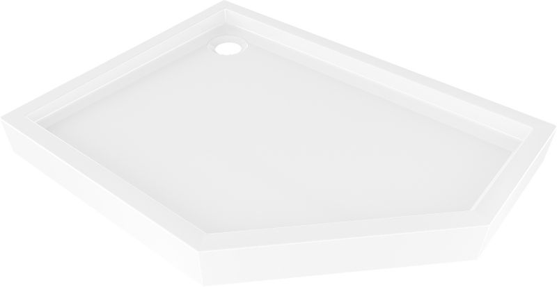 Brodzik pięciokątny Mexen Flow+ biały 80 x 90 cm 1 szt.