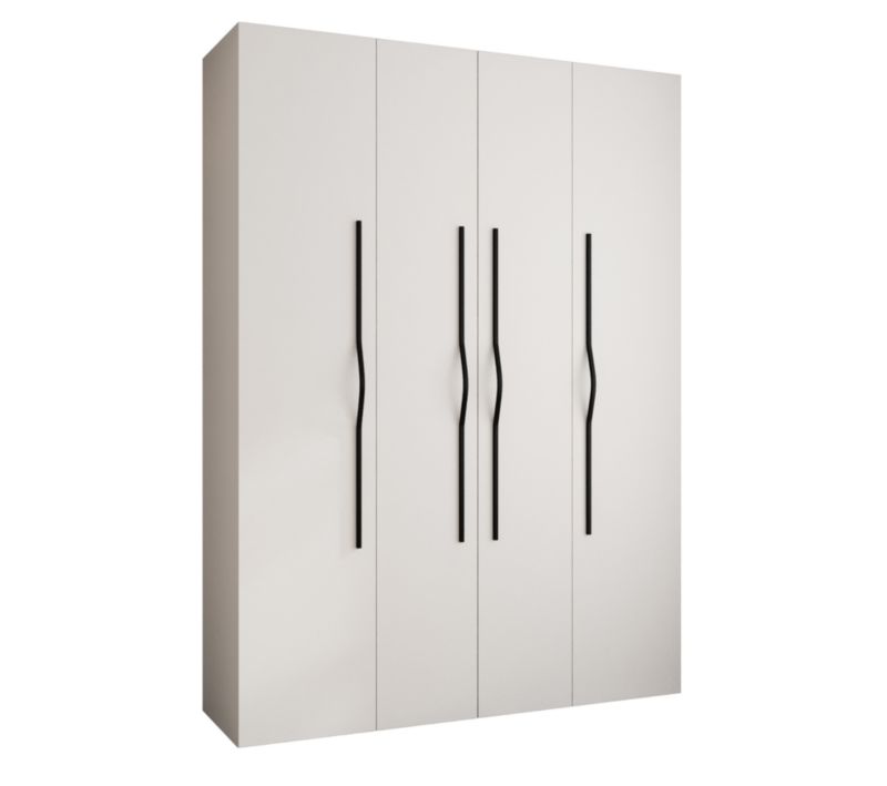 Szafa uchylna Garderoba COMO 2 180 (biały/czarny)