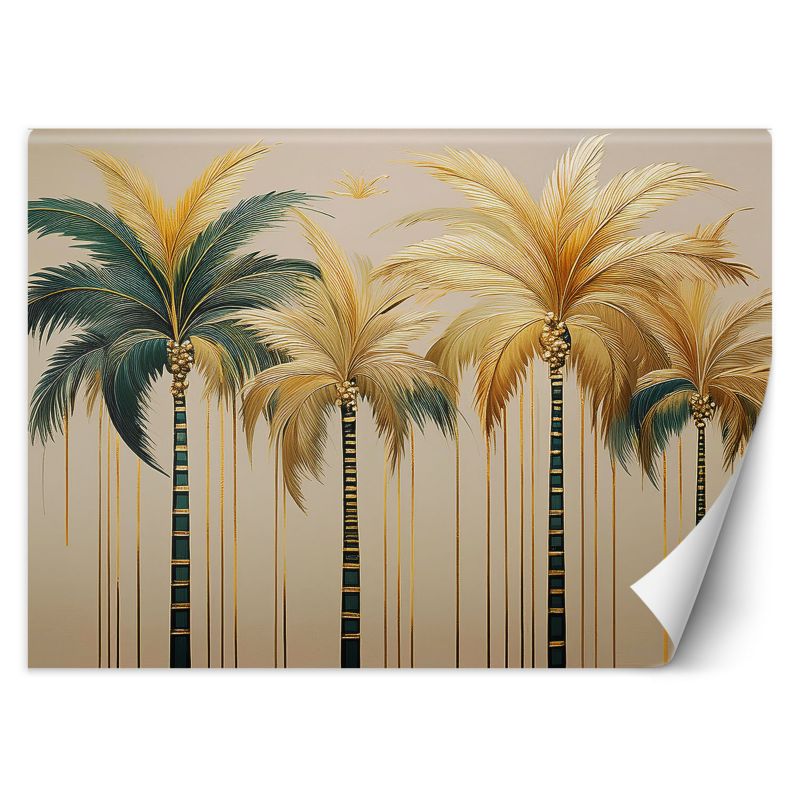 Fototapeta Feeby Złote Palmy Glamour 350x245 1 szt