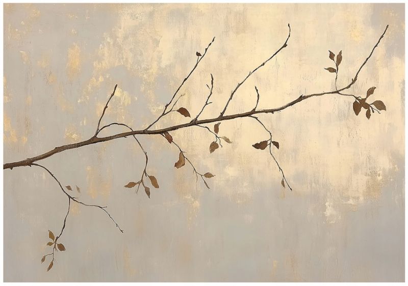 Fototapeta Na Flizelinie WALLARENA 350x250 cm Tapeta Ścienna Liście Beton 1 szt.