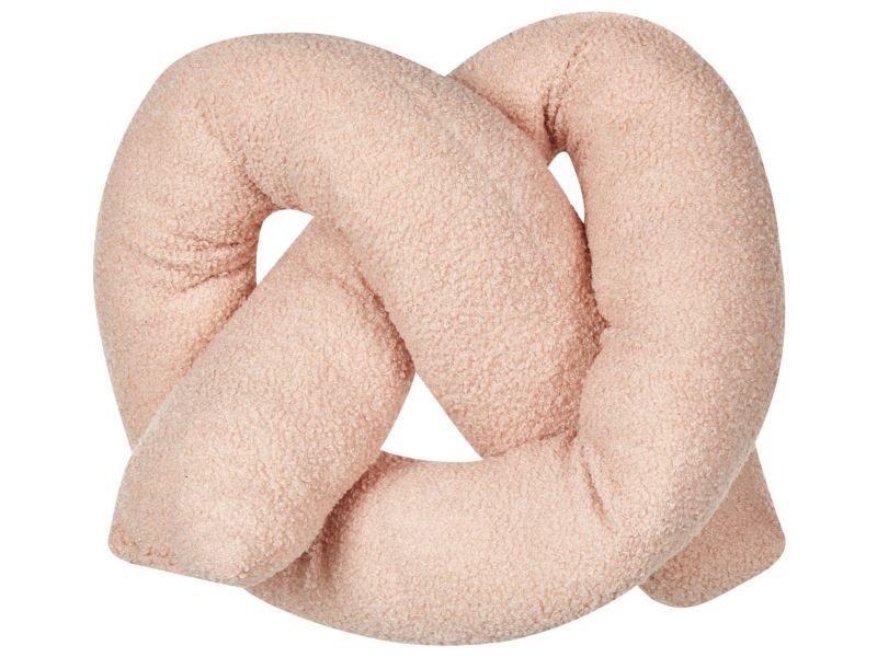 Poduszka dekoracyjna Gladiolus Sztuczne futro 172 x 14 cm Jednolity Różowy 1 szt.