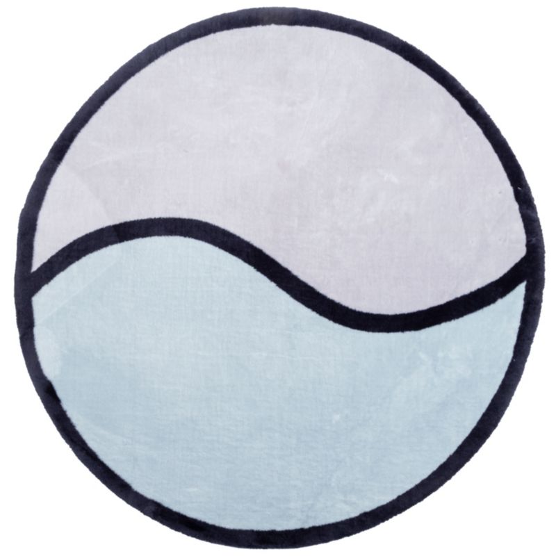 Dywan Multidecor Maximo 120 cm koło geometria niebiesko-szary 1 szt.