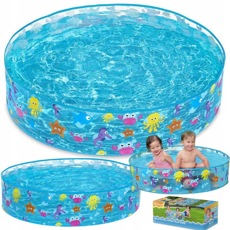 Basen Ogrodowy Bestway Brodzik dla Dzieci Okrągły Aquatic 122x25 cm 55028 1 szt